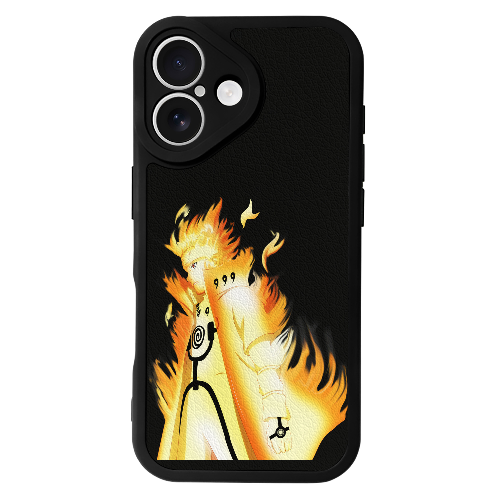 （画像用） NARUTO -ナルト- うずまき ナルト Uzumaki Naruto 【iPhone 16シリーズ対応】シリコンスマホケース（レザー調） 材質：シリコン